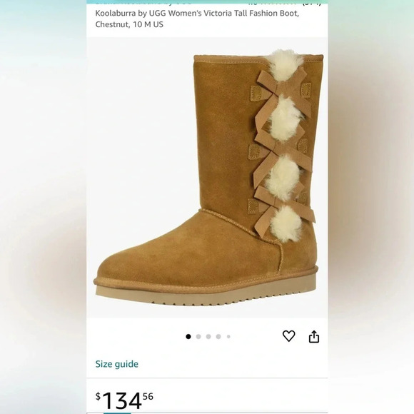 UGG KOOLABURRA boots ,women size  5. Fur,suede,leather,winter,tall,flat,warm,EC - Picture 2 of 13